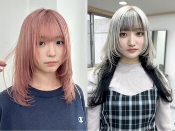 エゴ 池袋(EGO)の写真/染め上がりが綺麗なのは勿論☆髪の質感や色落ちした時までも計算された【最先端ブリーチ＆カラー技術】