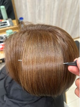 アム(am)の写真/髪のスペシャリストが、お客様の髪質に併せてこだわりの薬剤から選定します◎【越谷レイクタウン】