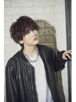 アジールヘア 所沢プロペ通り店(agir hair)&nbsp;束感ショートマッシュダークアッシュニュアンスパーマ所沢韓国