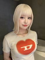 ペレ 梅田(PELE)&nbsp;前髪/アンブレラカラー/こなれミディ/イメチェン/ウェーブパーマ