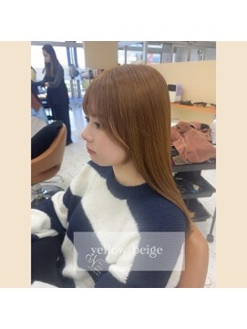 ヘア ポジション HAIR Position 大館西店 Ｙｅｌｌｏｗ ｂｅｉｇｅ