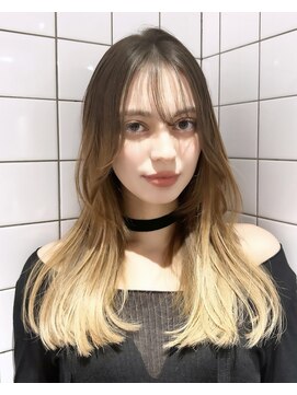 ルームバイシー 新宿(Loom. by Sea) 小顔顔まわりカット×縮毛矯正