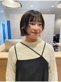前上がりボブ