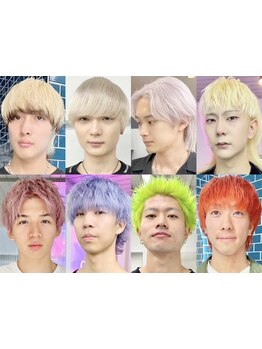 メンズは3秒で『第一印象』がキマる*ダブルカラーでトレンド感のあるデザインカラー*[新宿駅/ケアブリーチ]