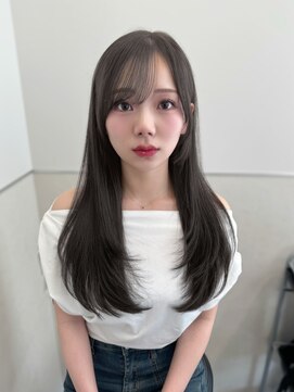 ラベル 渋谷(LAVEL) 韓国スタイル■レイヤーカット_フェイスレイヤー_顔周りカット