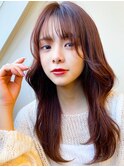 愛されショート艶髪くびレイヤーエモージュピンクベージュ