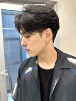 センターパート髪質改善ストレート