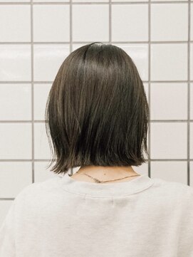 ガーデン 渋谷(GARDEN) ボブ ホワイトグレージュ デジタルパーマ チェリーブラウン