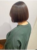 艶感ミニボブ×髪質改善ストレート