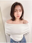 シースルーバング/外ハネボブ/くびれヘア