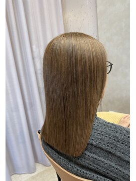 髪質改善カラー　ブリーチなし　ハイトーンカラー