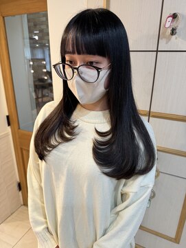 ネオリーブ チロル 横浜西口店(Neolive CiroL.) 顔まわりレイヤー 前髪カット 韓国ヘア