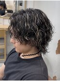 サーフカールツイストスパイラルパーマシャドウパーマガイルヘア