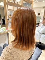 シュヴー 門前仲町(CHEVEUX)&nbsp;春に向けて！アプリコットオレンジで明るく元気なカラーリング
