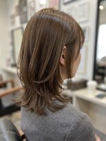 サロン ハナノ(Salon Hanano) 20代30代40代ミディアム丸みのあるひし形くびれウルフレイヤー