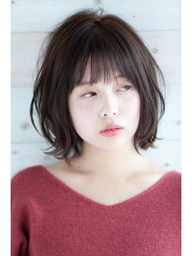 リル 8F 銀座(Rire) 【Rire-リル銀座-】ひし形シルエットちょっと長めのエアリーボブ