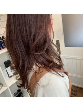 タヒエ(tahie) #オフィスヘア　#デザインカラー　#シアーピンク