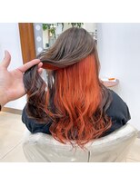 アッシュ 二子玉川店(Ash)&nbsp;インナーカラー×ゴーギャンオレンジ