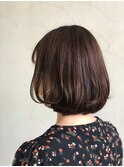 20代30代40代★愛されマロンカラー×ふんわりボブ