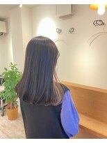 ハッコ(hacco) 艶髪ロング/シルキーベージュ/ニュアンスカラー/ストレート