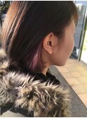 インナーカラー ラベンダーピンク