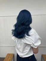 ナンバー アンフィール 渋谷(N° anfeel)&nbsp;【HIKARU】@hikaru_cut ハイトーンアッシュブルーさらツヤロング