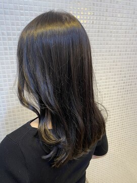 アズーア ヘアーアンドスパ(azure hair&spa) 大人ブルーブラック　黒髪