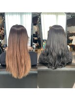 メルティーカラーフェミニンロング似合わせカット[原宿/表参道]