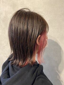 ヌーベルバレ(Nouvelle Vallee) イヤリングインナーカラー/ピンクカラー/ハイライト/ブリーチ