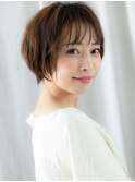 エフォートレスな髪質改善マッシュショートf古河20代30代40代