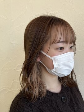 ヘアー ミュゼ 柱店(HAIR Musee) インナーカラー/ベージュ