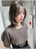 ゆるふわミディアム レイヤー レイヤーカット ヘアセット