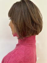 トリッカ 代官山(tricca)&nbsp;ラウンドボブ/白髪ぼかしハイライト/インナーカラー/顔まわり