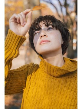 ガレージ バイ グリーン 原宿 表参道(Garage by green) ショートマッシュボブ×ココアブラウン