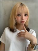 レイヤーボブ×ハイトーン[心斎橋/髪質改善]