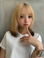 ロンド ストラーダ 心斎橋(Lond strada)&nbsp;レイヤーボブ×ハイトーン[心斎橋/髪質改善]