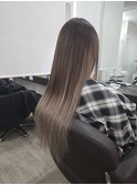 プルエクステ/ハニーベージュ/グラデーション/ロングヘア/千葉