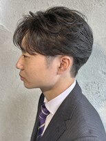 ニアウ 高崎店(Niau)&nbsp;メンズセンターパートフェザーパーマ群馬高崎眉毛韓国