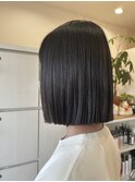 切りっぱなしボブ