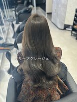 アルドーレフィエロ シンサイバシ(Ardore fiero shinsaibashi)&nbsp;オリーブグレージュ/ブリーチなし【小山田繭】20代30代40代