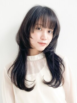 ウィズ 成田公津の杜店(Wiz) 黒髪でもOK！ウルフレイヤーカット×韓国風くびれヘア