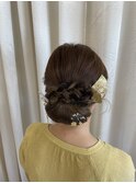 結婚式列席ヘアセット