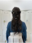 編みおろしヘア