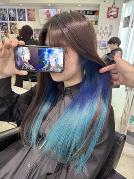 トーキョー オタクヘアー(TOKYO OTAKU HAIR) ツイステ イデア フロイド 推しカラー インナーカラー