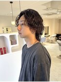 サーフカール/波巻きパーマ/ミディアムレイヤー