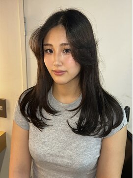 ゼスト ジグ(ZEST ZIGU) ロングレイヤーメルティーカラー顔まわりカット