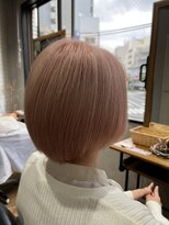 ビスイル 秋葉原店(Vis ill) くすみベージュマロンベージュ前下がりボブフェザーショートヘア