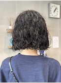 ボブパーマ/ウェーブパーマ/ニュアンスパーマ/黒髪パーマ