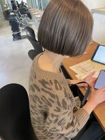 ヘアーエスクールエミュ(hair S. COEUR emu)&nbsp;ベージュカラー/松井山手美容室/透明感カラー