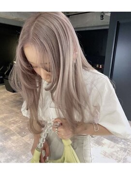 ペレ 栄 アネックス(PELE栄ANNEX) 着物ヘア/ダークアッシュ/ミディアムレイヤーカット/栄